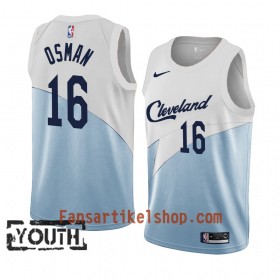 Cleveland Cavaliers Trikot Cedi Osman 16 2018-19 Nike Blau Weiß Swingman - Kinder